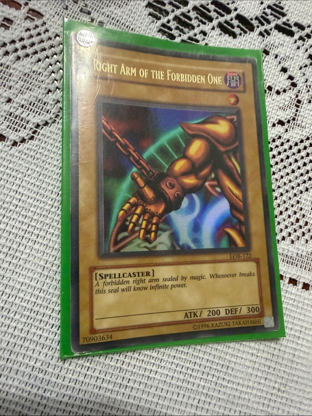 Yugioh Right Arm of Forbidden One Foil Card
